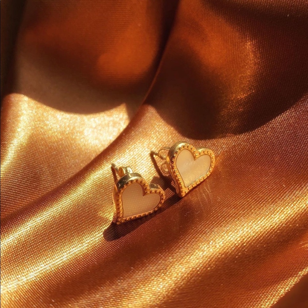 Classic Heart Stud Earrings